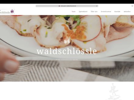 Essen verbindet – Website für das Restaurant Waldschlössle in Fellbach