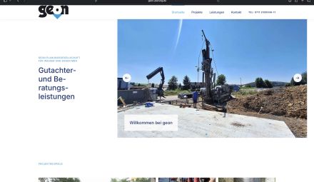 Neuer Internetauftritt für die geon Planungsgesellschaft