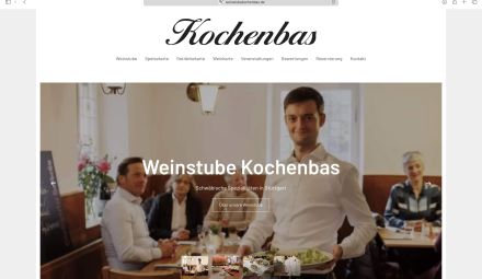 Website für die Kochenbas – Stuttgarts älteste Weinstube