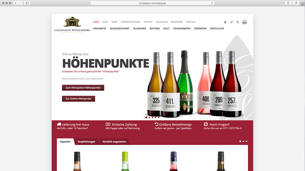 Collegium Wirtemberg Weinwanderung und Weinprobe virtuell