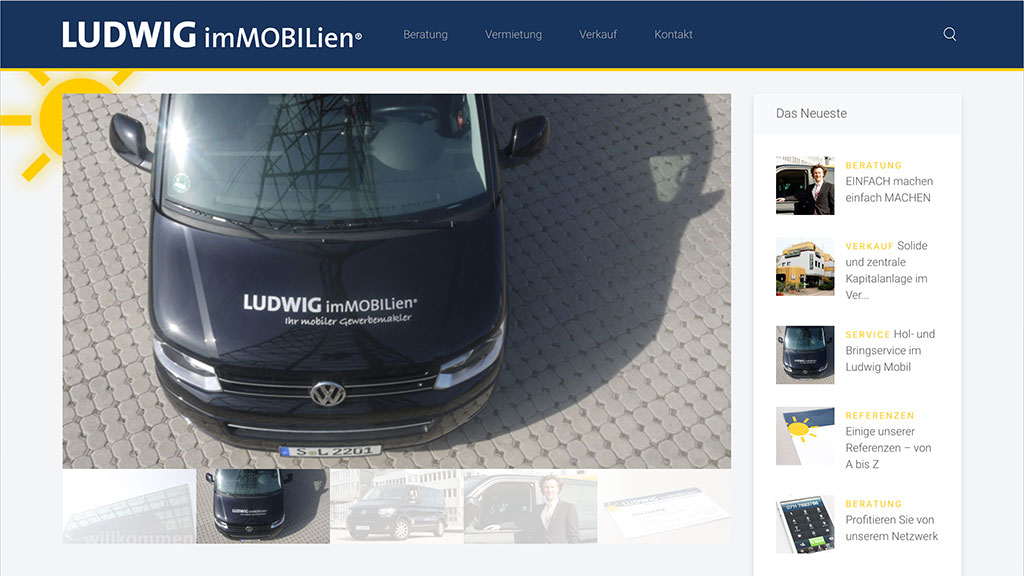 Internetauftritt LUDWIG imMOBILien